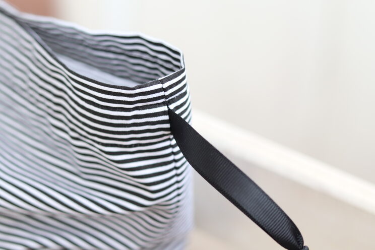 Black Stripes Travel Lingerie Bag With Name, Dirty Clothes Bag, Kids Travel Accessories, Travel Laundry Bag, Zero Waste