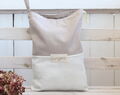 Linen Lingerie Bag, Laundry Travel Bag, Beige Custom Label Travel Accessories, Honeymoon Gift, Underwear Bag
