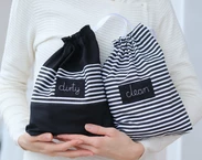 Personalized travel pouches for kids, Kids travel organizer, kindergarten clean and dirty lingerie bags, travel baby shower gift