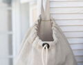 Linen Lingerie Bag, Laundry Travel Bag, Custom Label Travel Accessories, Beige Bag, Honeymoon Gift, Underwear Bag