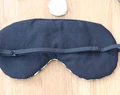 Adjustable Sleeping Eye Mask, Black And White Stripes Cotton Travel Gifts, Organic Eye Cover For Travel