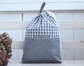 Travel Lingerie Bag With Name, Dirty Clothes Bag, Kids Travel Accessories, Travel Laundry Grating Bag, Chequered Fabric,
