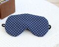 Sleeping Eye Mask, Adjustable Organic Eye Cover For Travel, Blue Dots Cotton Travel Gifts, 