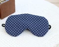 Schlaf Augenmaske, Verstellbare Bio Augenabdeckung Für Reisen, Reisegeschenke Aus Baumwolle Mit Blauen Punkten,