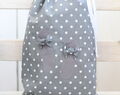 Gray Dots Shoe Bag Organizer, Cute Travel Shoe Bag, Original Gift For Her