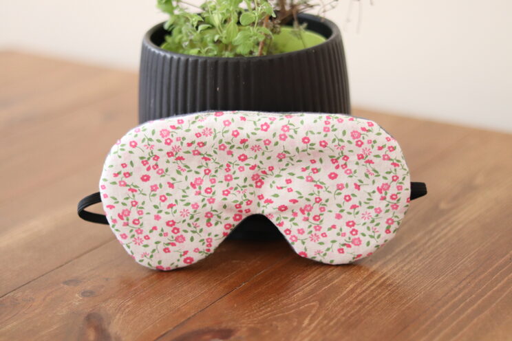 Adjustable Sleeping Eye Mask, Travel Bridal Shower Gift, Cute Floral Cotton Travel Gifts, Organic Eye Cover For Travel 