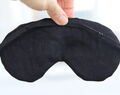 Adjustable Pistachio Linen Mask, Elegant Eye Mask, Linen Both Sides Luxury Sleeping Mask, Adjustable Strap