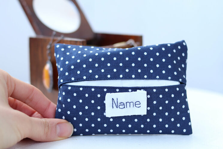 Personalisierte Reisetaschentuchhalter, Elegante Marineblaue 50. Geburtstagsidee, Geschenke Für Mama, Taschentuchhalter