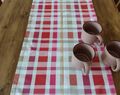 Tablecloth, Small Tablecloth, Red Check Runner