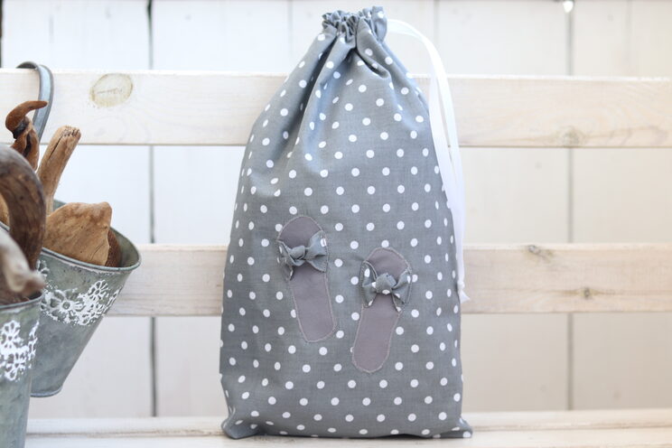 Grijze Stippen Schoenentas Organisator, Cute Travel Shoe Bag, Origineel Cadeau Voor Haar