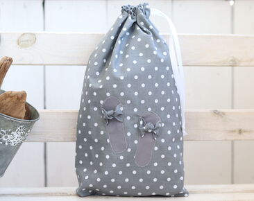 Organizzatore di borse per scarpe Grey Dots, Cute Travel Shoe Bag, regalo originale per lei