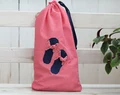 Organisateur de sac à chaussures mignon, cadeau pour elle, sac à chaussures de voyage Red Stripes