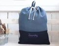 Handmade Travel Lingerie Bag, Hanging laundry bag, Travel accessory, flax fabric, linen underwear bag