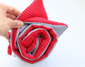 Travel Pet Blanket Personalized, Dog Or Cat Roll Up Mat, Red Portable Bad Cover Outdoor Fabric