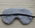 Adjustable Sleeping Eye Mask, Grey Waffle Cotton Travel Gifts, 100% Cotton Sleep Masks, Organic Eye Cover For Travel 