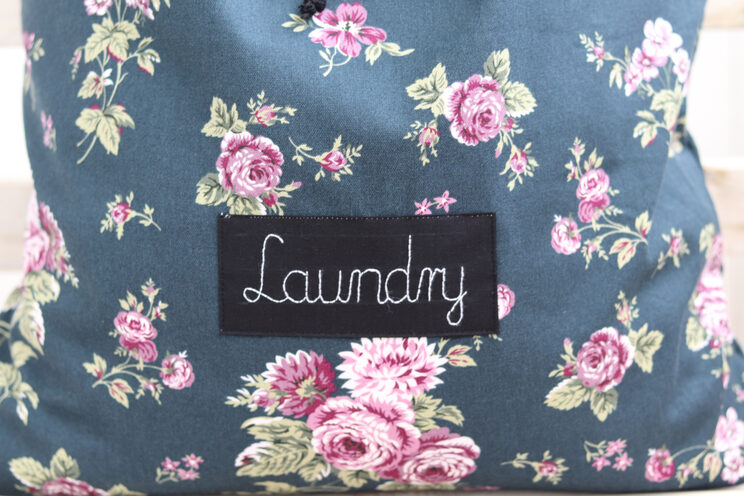 Personalized Laundry Hamper, Cotton Floral Laundry Organizer, English Style Decor Dirty Clothes Tote