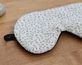 Masque Pour Les Yeux Endormi Réglable, Cadeaux De Voyage En Coton Floral Beige, Couverture Pour Les Yeux Bio Pour Le