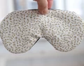 Masque Pour Les Yeux Endormi Réglable, Cadeaux De Voyage En Coton Floral Beige, Couverture Pour Les Yeux Bio Pour Le