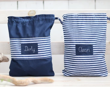 Personalized Kids travel clean and dirty lingerie bags, kindergarten pouches, travel baby shower gift, Kids travel organizer